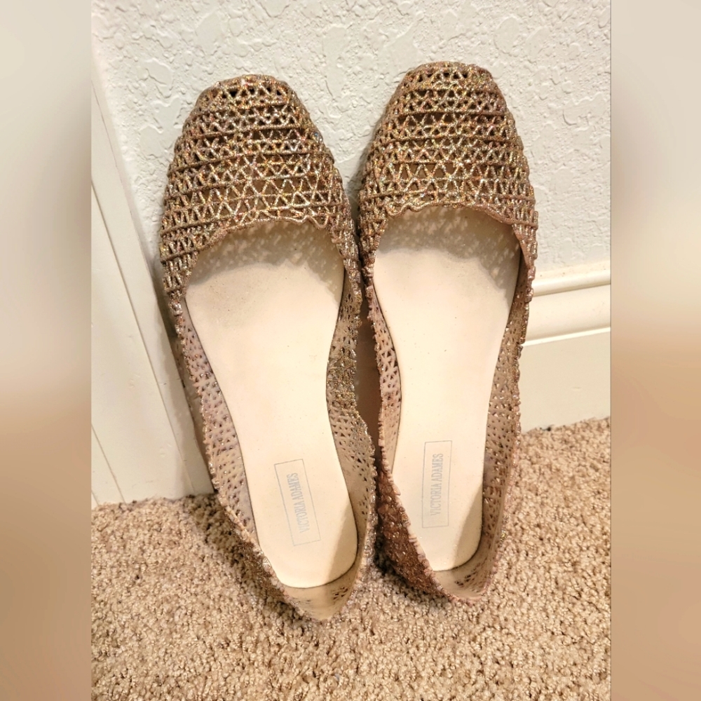 Gold Bellerina Flats
